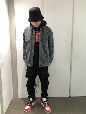 ハヤカワカイさんの「WHITELAND/ホワイトランド/HAT（WHITELAND | ホワイトランド）」を使ったコーディネート