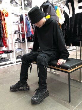 ハヤカワカイさんの「WHITELAND/ホワイトランド/HAT（WHITELAND | ホワイトランド）」を使ったコーディネート