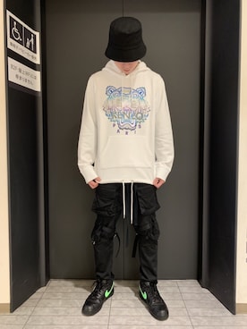 ハヤカワカイさんの「WHITELAND/ホワイトランド/HAT（WHITELAND | ホワイトランド）」を使ったコーディネート