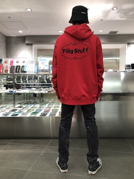 ハヤカワカイさんの「F-LAGSTUF-F/フラグスタフ/ICE LOGO HOODIE（F-LAGSTUF-F | フラグスタフ）」を使ったコーディネート