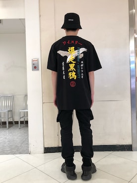 ハヤカワカイさんの「WHITELAND/ホワイトランド/ハット（L.H.P | エルエイチピー）」を使ったコーディネート