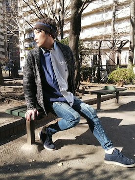 まっちゃんさんの「Unplugged skinny denim」を使ったコーディネート