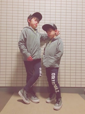 「NIKE(ナイキ)のアイテム(パーカー)」を使った、きょん。さん(レディース・149cm)の春コーディネート
