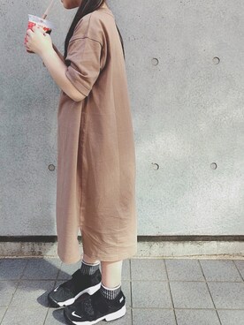 「NIKE(ナイキ)のアイテム(スニーカー)」を使った、keee◡̈♥︎さん(キッズ・125cm)の春コーディネート