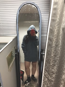 「NIKE(ナイキ)のアイテム(ビーチサンダル)」を使った、廾匸さん(レディース・150cm)の春コーディネート