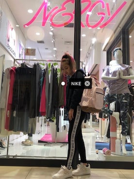 「NIKE(ナイキ)のアイテム(スウェット)」を使った、saeさん(レディース・148cm)の秋コーディネート