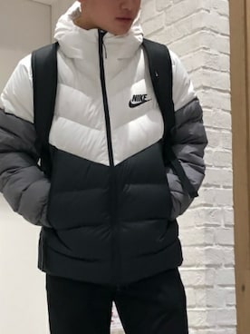 「NIKE(ナイキ)のアイテム(ダウンジャケット/コート)」を使った、Discoat men'sさん(メンズ・176cm)の冬コーディネート