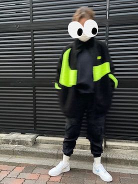 「NIKE(ナイキ)のアイテム(その他アウター)」を使った、りりかさん(レディース・160cm)の冬コーディネート