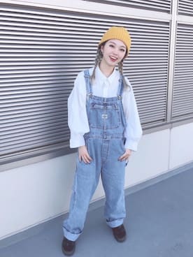 「SPINNS(スピンズ)のアイテム(シャツ/ブラウス)」を使った、polcadotさん(レディース・160cm)の冬コーディネート