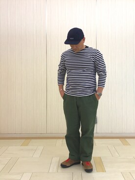 「NIKE(ナイキ)のアイテム(ブーツ)」を使った、たくわんさん(メンズ・169cm・40代)の春コーディネート
