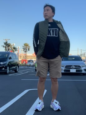 「NIKE(ナイキ)のアイテム(ダウンベスト)」を使った、terrymanさん(メンズ・168cm・40代)の春コーディネート