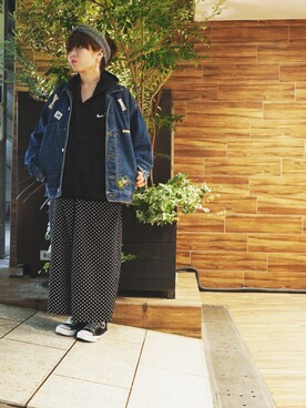 「NIKE(ナイキ)のアイテム(パーカー)」を使った、スティックアウト700ストアーさん(レディース・150cm)の冬コーディネート