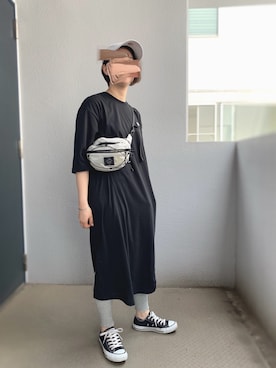 チムニーさんの「リブメロウレギンス（12分丈）（UNIQLO | ユニクロ）」を使ったコーディネート