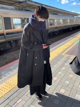 「SPINNS(スピンズ)のアイテム(テーラードジャケット)」を使った、machamachaharuさん(メンズ・164cm)の冬コーディネート