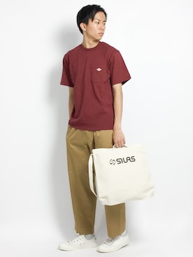 「SILAS(サイラス)のアイテム(ショルダーバッグ)」を使った、Ryoさん(メンズ・173cm)の夏コーディネート