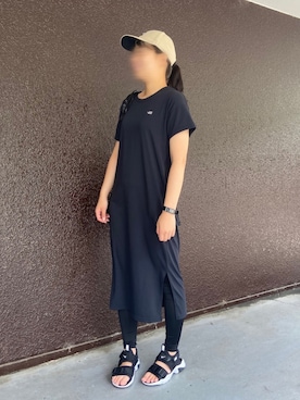 m.さんの「THE NORTH FACE/ザ・ノースフェイス/ショートスリーブワンピースクルー（レディース/S/S Onepiece Crew（THE NORTH FACE | ザノースフェイス）」を使ったコーディネート