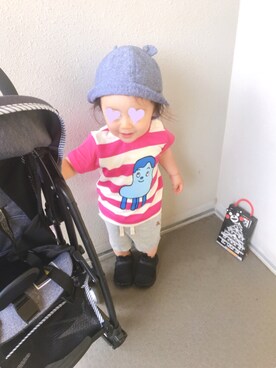 「NIKE(ナイキ)のアイテム(ママ&ベビー)」を使った、chkmeruさん(キッズ・80cm)の夏コーディネート