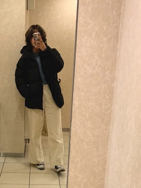 「NIKE(ナイキ)のアイテム(バックパック/リュック)」を使った、🧸さん(レディース・163cm)の冬コーディネート