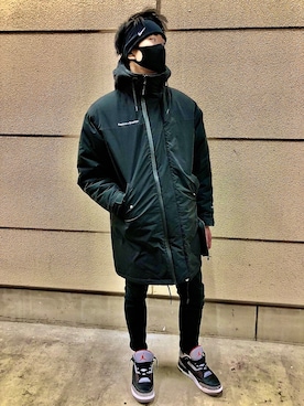 「NIKE(ナイキ)のアイテム(ネックウォーマー/スヌード)」を使った、GAGUさん(メンズ・180cm)の秋コーディネート