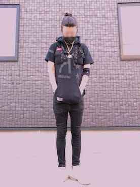 「NIKE(ナイキ)のアイテム(パーカー)」を使った、hilowさん(メンズ・186cm)の夏コーディネート