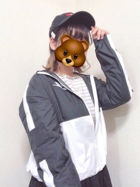 「NIKE(ナイキ)のアイテム(その他アウター)」を使った、あゆゆん🐻さん(レディース・158cm)の春コーディネート