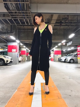 「NIKE(ナイキ)のアイテム(レギンス/スパッツ)」を使った、Misakiさん(レディース・153cm)の春コーディネート