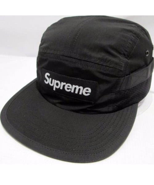 [Supreme] 16ss MESH POCKET CAMP CAP - BLACKの1枚目の写真
