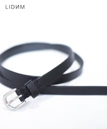 LIDNM | OILED LEATHER NARROW BELT(ベルト)