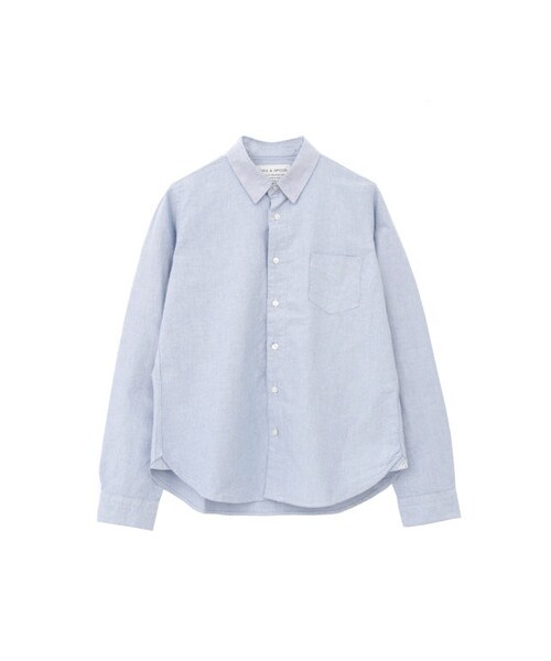 URBAN RESEARCH DOORS(アーバンリサーチドアーズ)の「FORK&SPOON Organic オックス ロングスリーブ シャツ(トップス・レディース・オフホワイト/サックス・one)」の2枚目の写真