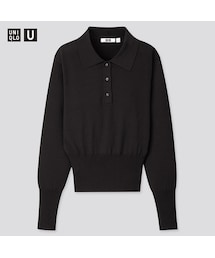 UNIQLO | ニットポロシャツ（長袖）(Tシャツ/カットソー)