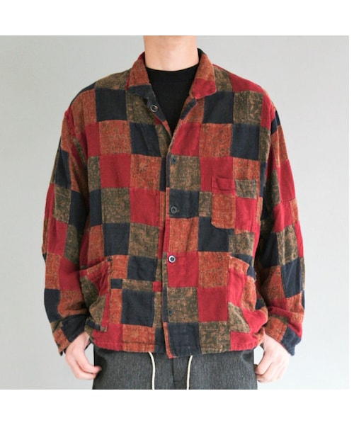 ANACHRONORM/アナクロノーム  AN074 / PATCH WORK COVERALL SHIRTの1枚目の写真