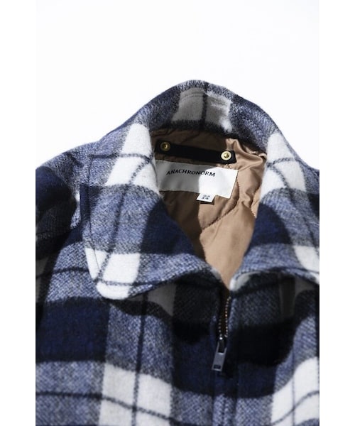 anachronorm アナクロノーム  WOOLCHECK FLIGHT JACKETの3枚目の写真
