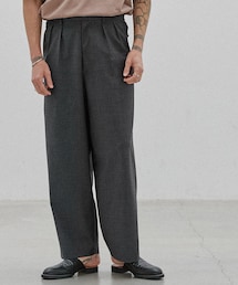 LIDNM | MERINO WOOL BAGGY(スラックス)