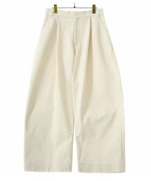 STUDIO NICHOLSON | SORTE PEACHED COTTON TWILL VOLUME PLEAT PANTS(チノパンツ)