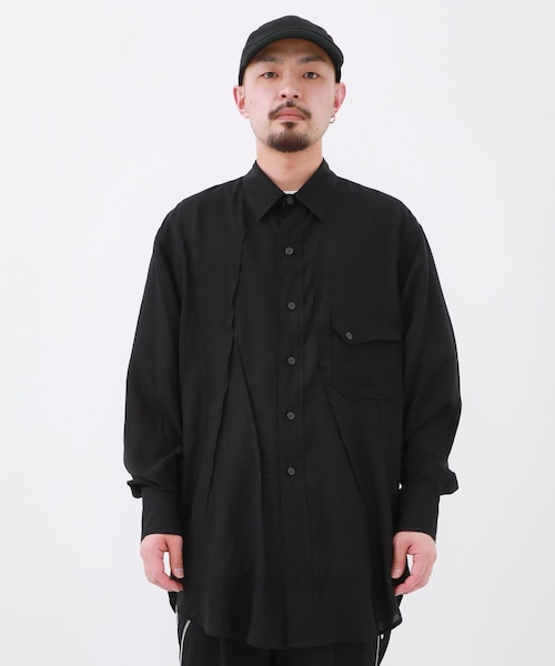 Yohji Yamamoto(ヨウジヤマモト)の「M-ダーツシャツB(シャツ/ブラウス・メンズ・WHT/BLK・2/3)」の2枚目の写真