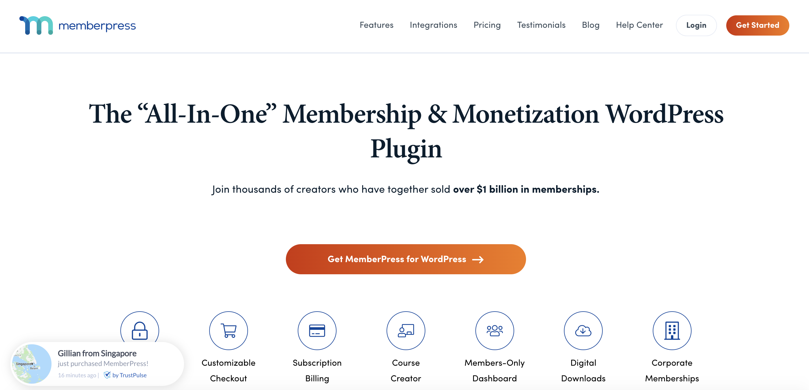 MemberPress home page