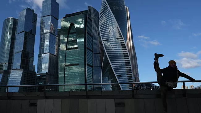 Небоскребы делового центра Москва-Сити