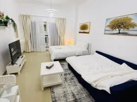 Spacious Studio with balcony Trafalgar Central tower International city Dubai