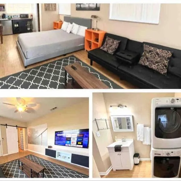 Central Private King Suit Washer Dryer 2 Miles to Hospital, hotel Winter Havenben