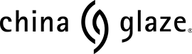 China Glaze logo in solid black with stylized “C” swirl design used across branding and product packaging.