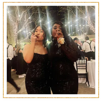 Cigar Rollers Cigar rollers at a gala event.