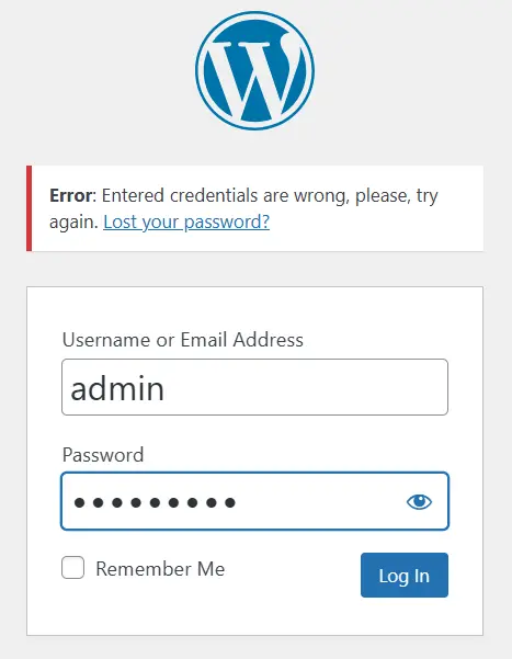 Login attempt Login attempt