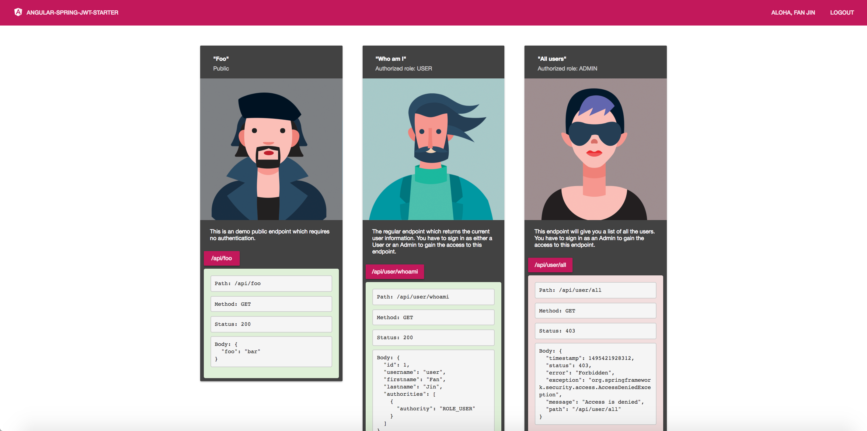 Springboot JWT Starter