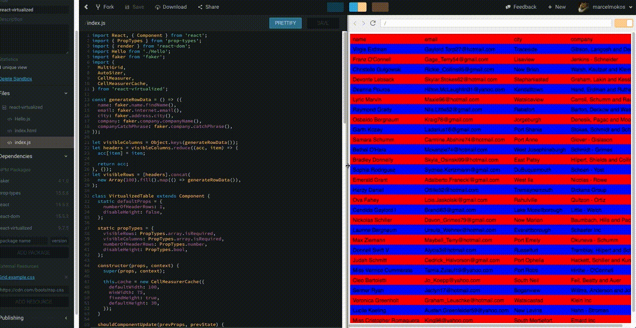 react-virtualized