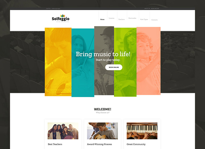 Solfeggio - Music School Theme Preview