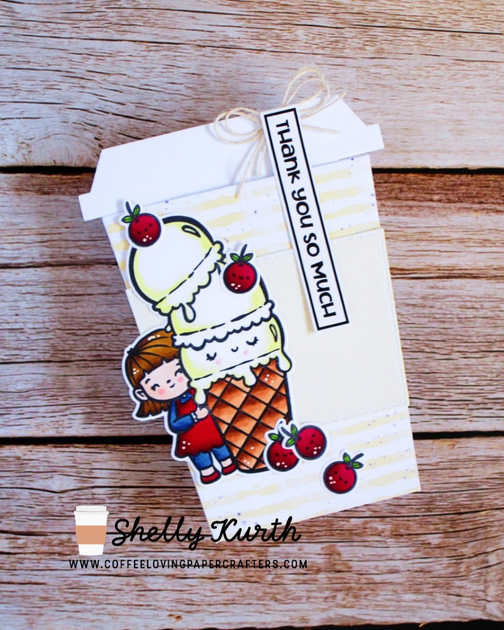 Tuesdays Perfect Blend-A fun shaped card!