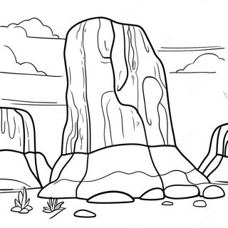 Colorful Rock Formation Coloring Page 3761-2991