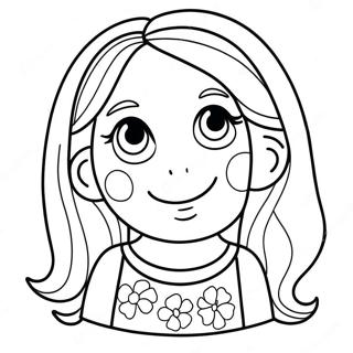 Girl Coloring Page 45013-35575