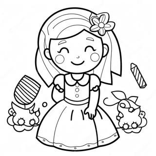 Girl Coloring Page 45013-35576