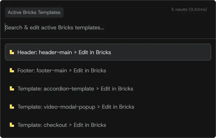 Image of commandui and bricks builder integration